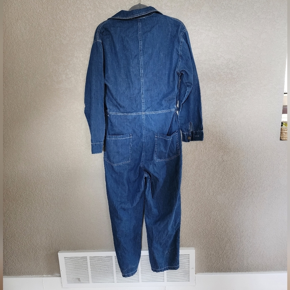 Mare Mare X Anthropologie Aya Denim Pant Jumpsuit Size Small - Picture 5 of 6